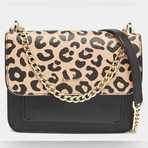 Kate Spade Leopard Chain Purse NWT
